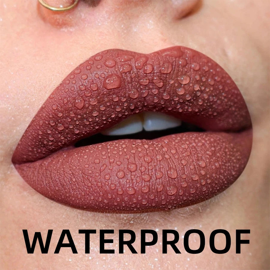 Velvet Matte Lip Gloss – 19 Waterproof Shades