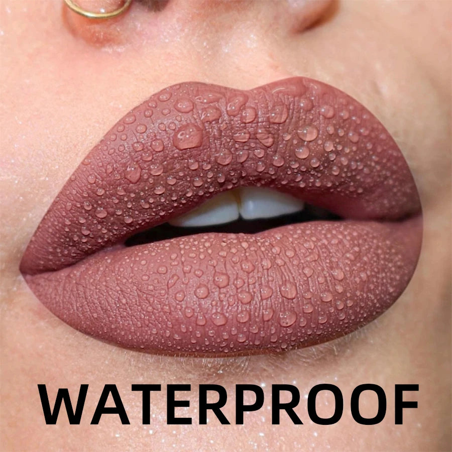 Velvet Matte Lip Gloss – 19 Waterproof Shades