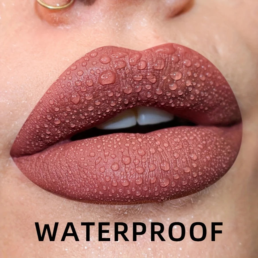 Velvet Matte Lip Gloss – 19 Waterproof Shades