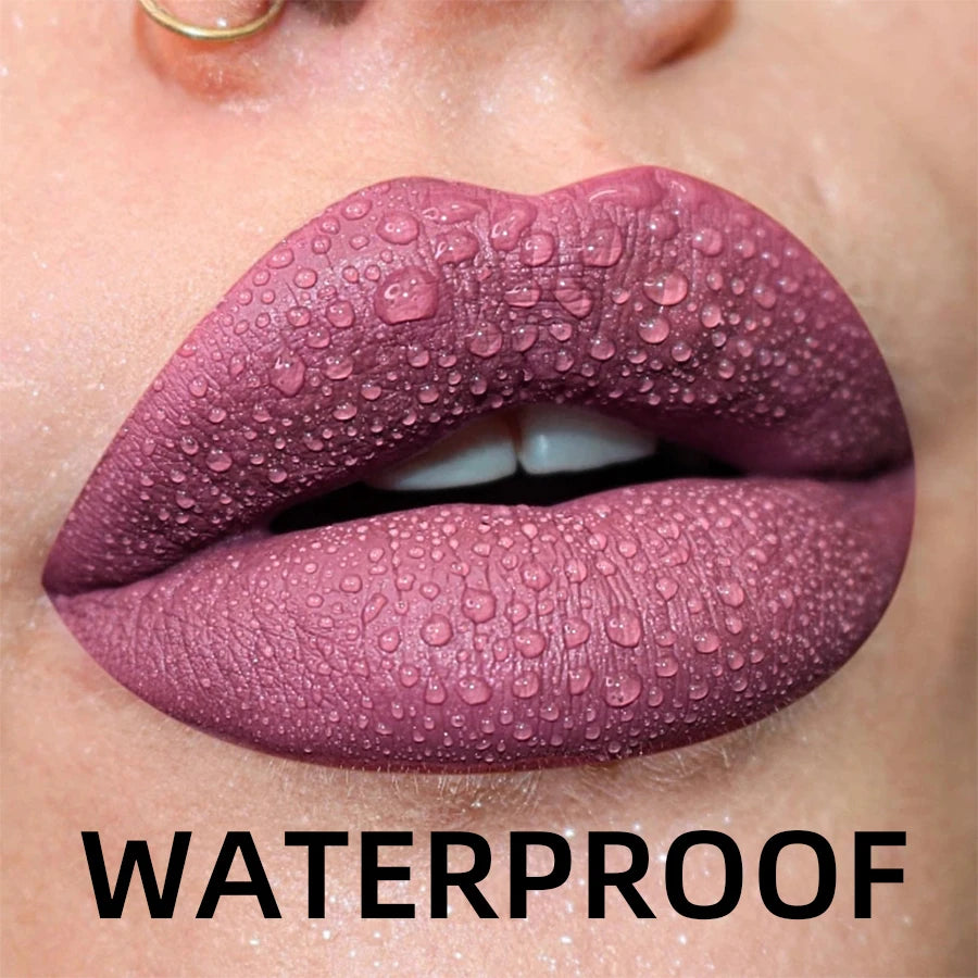 Velvet Matte Lip Gloss – 19 Waterproof Shades