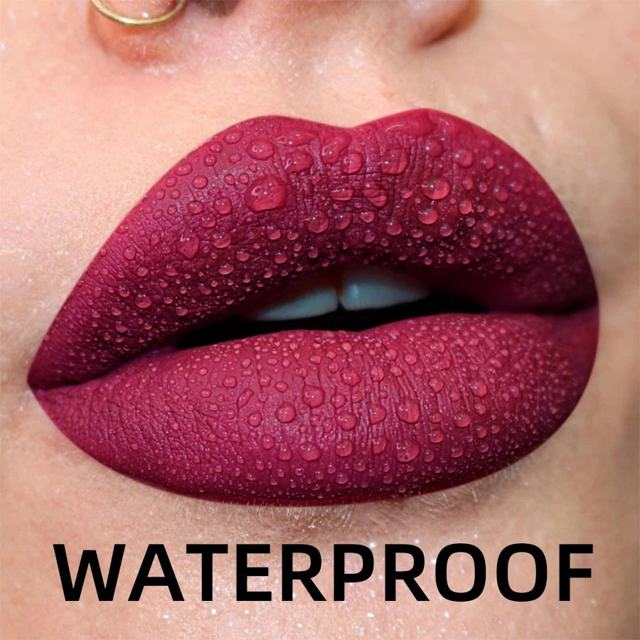 Velvet Matte Lip Gloss – 19 Waterproof Shades