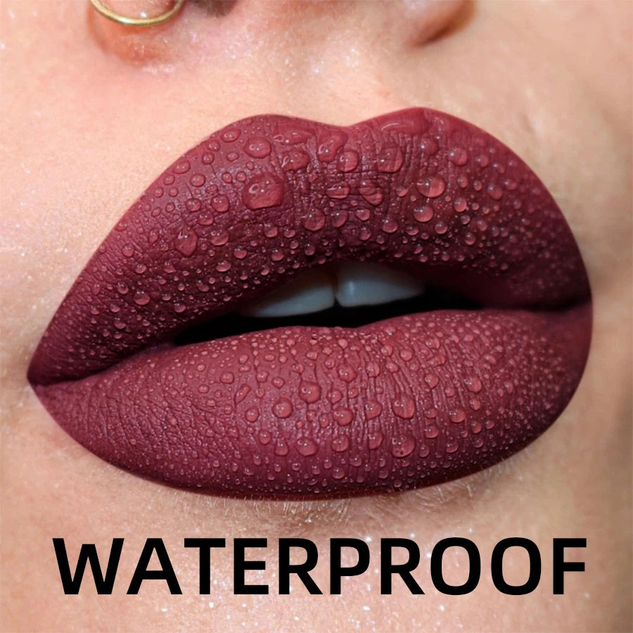 Velvet Matte Lip Gloss – 19 Waterproof Shades