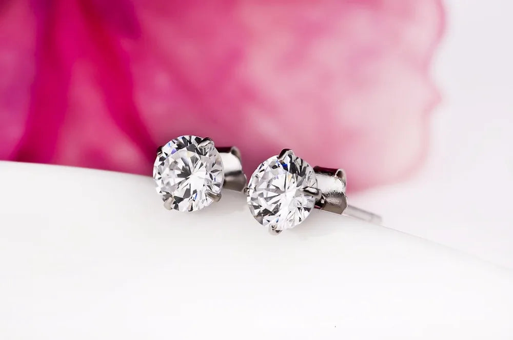 Crystal Zircon earing for woman 2mm - 8mm