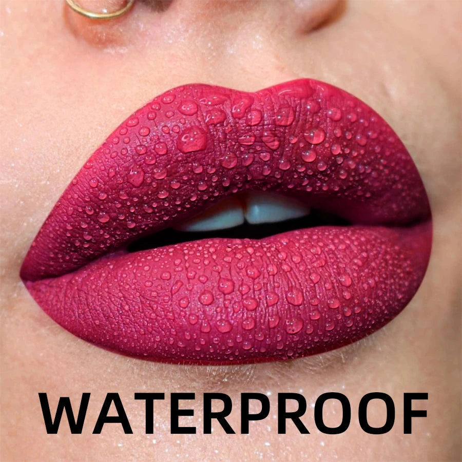 Velvet Matte Lip Gloss – 19 Waterproof Shades