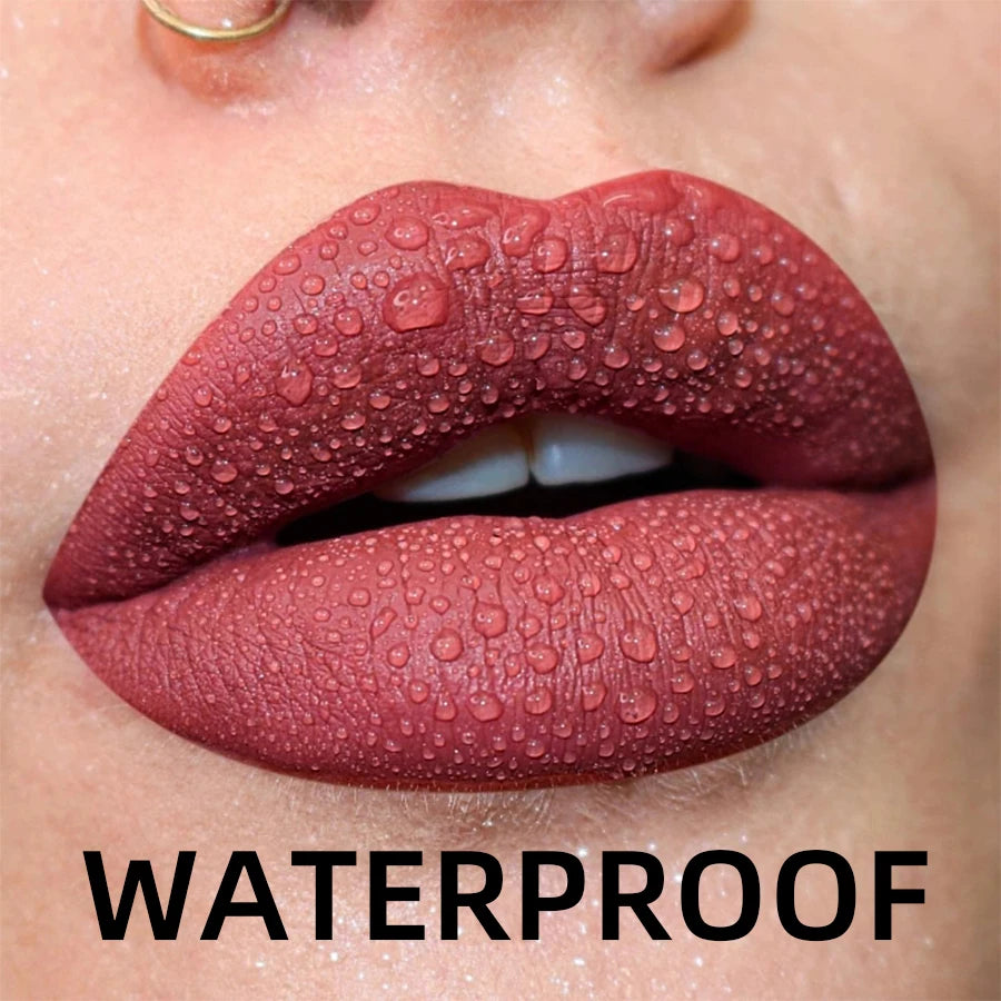 Velvet Matte Lip Gloss – 19 Waterproof Shades
