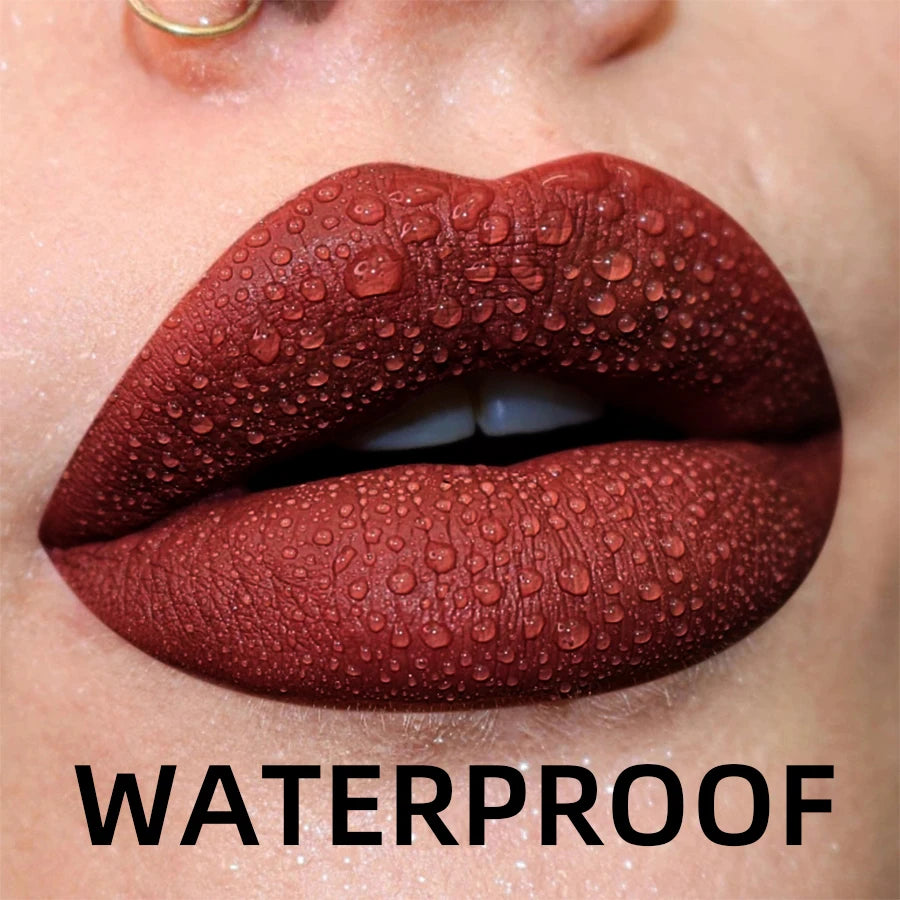 Velvet Matte Lip Gloss – 19 Waterproof Shades