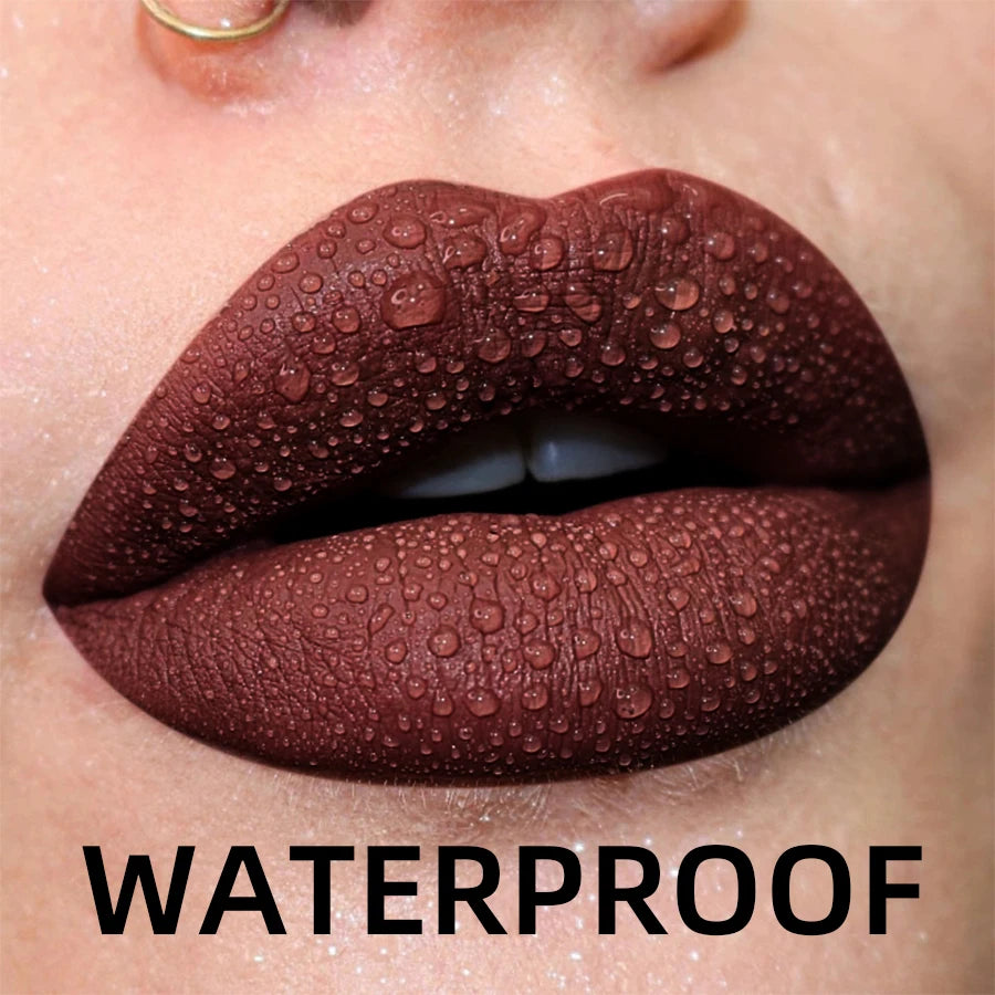 Velvet Matte Lip Gloss – 19 Waterproof Shades