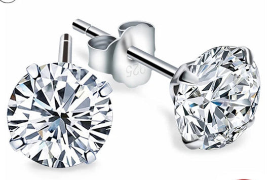Crystal Zircon earing for woman 2mm - 8mm