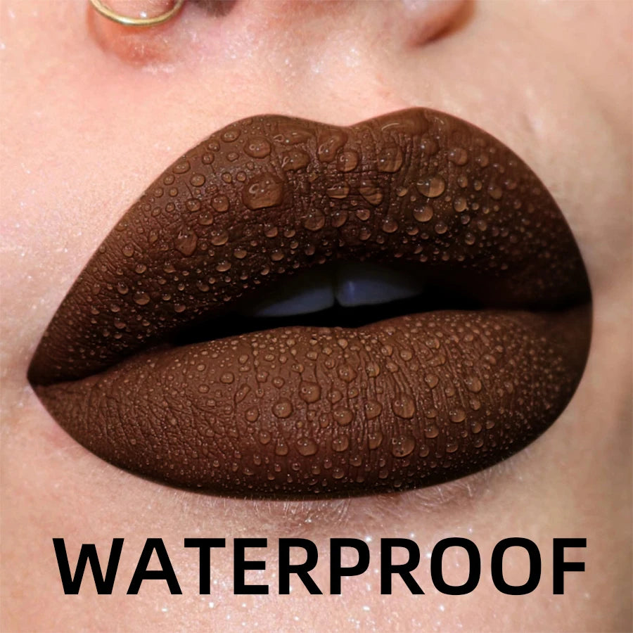 Velvet Matte Lip Gloss – 19 Waterproof Shades