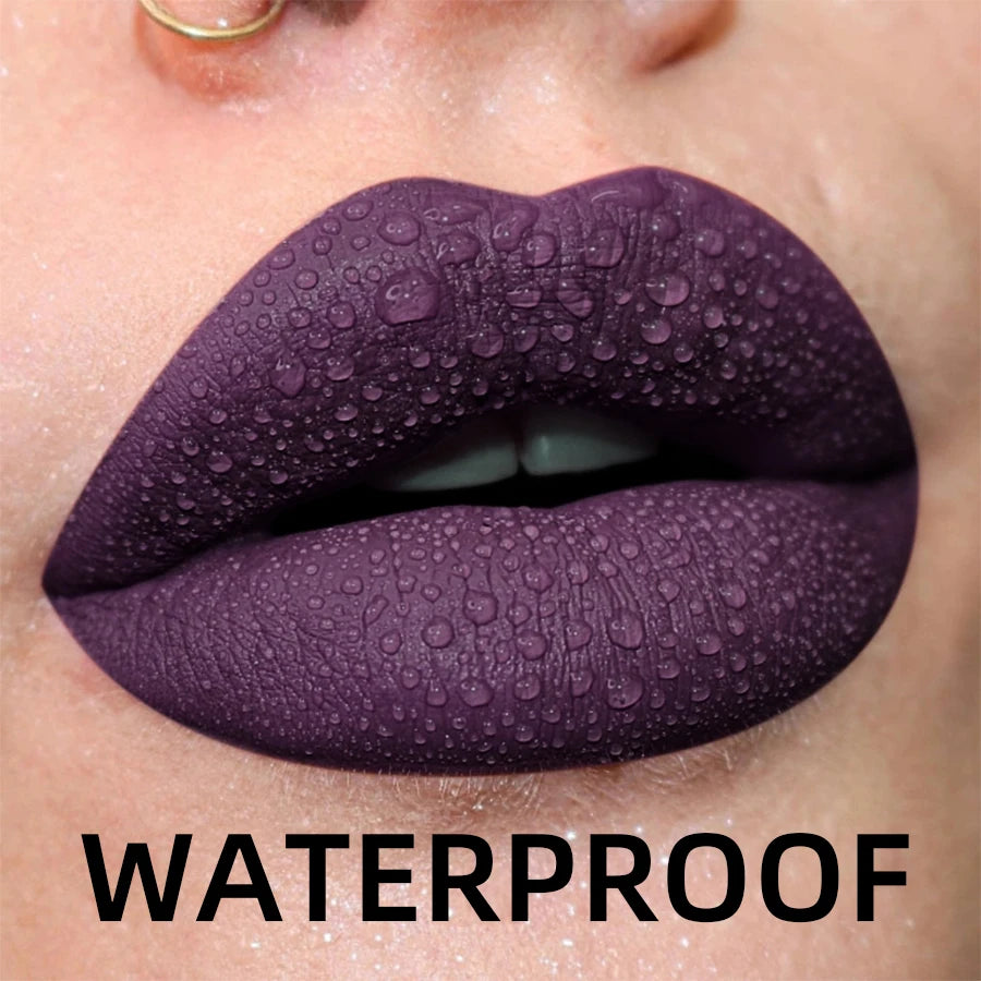 Velvet Matte Lip Gloss – 19 Waterproof Shades