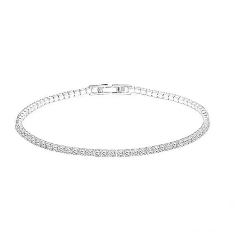 Sterling 925 Silver Jewelry 16cm to 19cm Tennis Bracelet