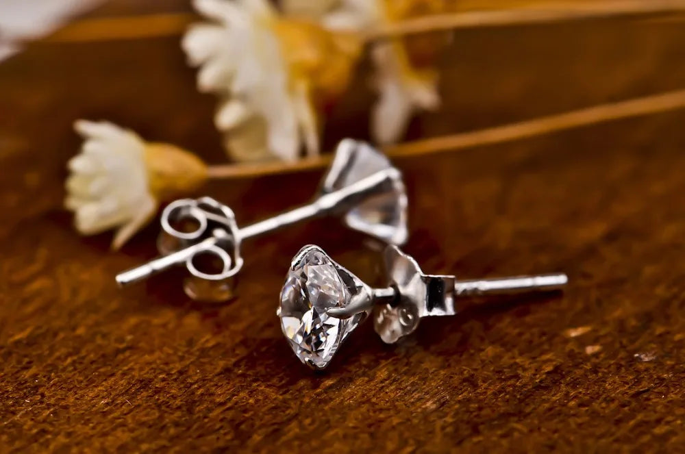 Crystal Zircon earing for woman 2mm - 8mm