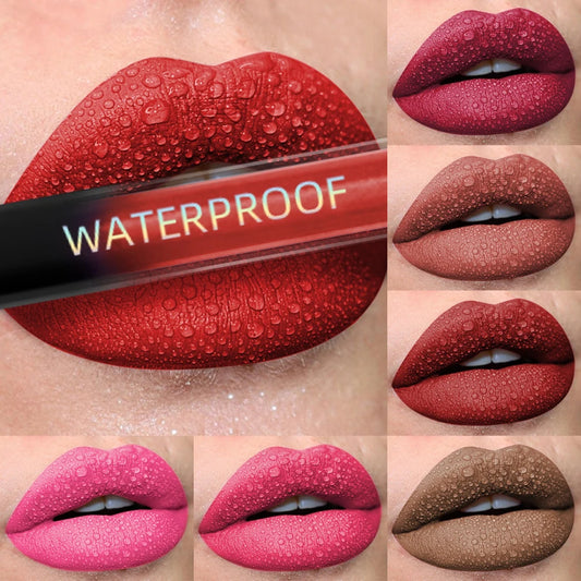 Velvet Matte Lip Gloss – 19 Waterproof Shades